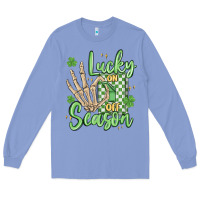 Colony Blue lucky season Long Sleeve Tee - MaliasSmallBusiness