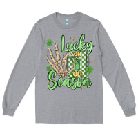 Heather Grey lucky season Long Sleeve Tee - MaliasSmallBusiness