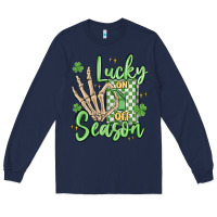 Navy lucky season Long Sleeve Tee - MaliasSmallBusiness