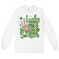White lucky season Long Sleeve Tee - MaliasSmallBusiness