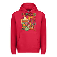 Cardinal Pumpkin spice livin' my best life Premium Hoodie - NancyCooperArtShop