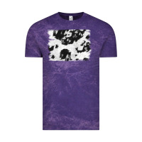Cloud Purple black and white cowhide backround Vintage Tee - NancyCooperArtShop