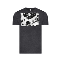Vintage Black black and white cowhide backround Vintage Tee - NancyCooperArtShop