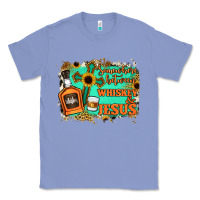 Colony Blue Somewhere Between Whiskey and Jesus Classic Tee - Jasminsmagicworld
