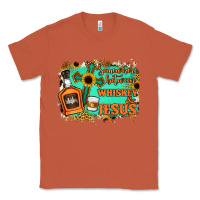 Copper Somewhere Between Whiskey and Jesus Classic Tee - Jasminsmagicworld