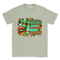 Matcha Somewhere Between Whiskey and Jesus Classic Tee - Jasminsmagicworld