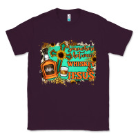Plum Somewhere Between Whiskey and Jesus Classic Tee - Jasminsmagicworld