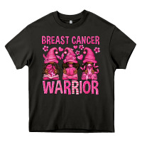 Asphalt Breast Cancer Warrior Afro Gnomes Heavy Core Tee - texasbilliewilder