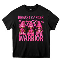 Black Breast Cancer Warrior Afro Gnomes Heavy Core Tee - texasbilliewilder