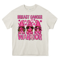 Cream Breast Cancer Warrior Afro Gnomes Heavy Core Tee - texasbilliewilder