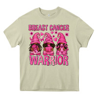 Mossy Breast Cancer Warrior Afro Gnomes Heavy Core Tee - texasbilliewilder