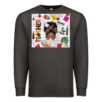 Smoke afro teacher life Premium Sweatshirt - NancyCooperArtShop