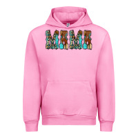 Fuchsia Pink Mama Turquoise Tooled Urban Hoodie - CowCowDesign