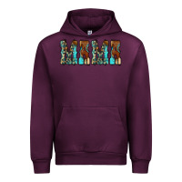 Mauve Wine Mama Turquoise Tooled Urban Hoodie - CowCowDesign