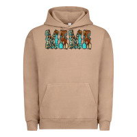 Pigment Burro Mama Turquoise Tooled Urban Hoodie - CowCowDesign