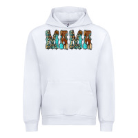 White Mama Turquoise Tooled Urban Hoodie - CowCowDesign