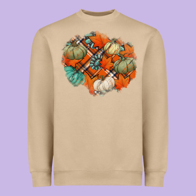 Fall Autumn Patches Heavyweight Sweatshirt Designed By Jasminsmagicworld