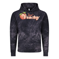 Cloud Black just peachy Vintage Hoodie - JahusDesignShop