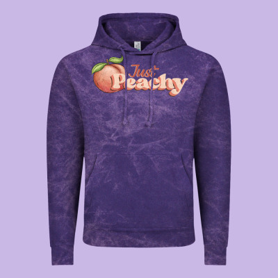 Just Peachy Vintage Hoodie Designed By Jahusdesignshop