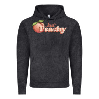 Vintage Black just peachy Vintage Hoodie - JahusDesignShop