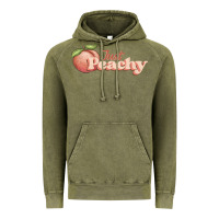Vintage Olive just peachy Vintage Hoodie - JahusDesignShop