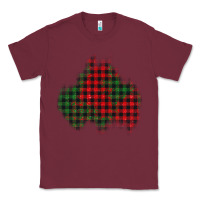 Burgundy christmas glitter patch Classic Tee - AdoDesignShop