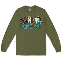 Army Green dental hygienist Long Sleeve Tee - JahusDesignShop