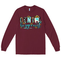 Burgundy dental hygienist Long Sleeve Tee - JahusDesignShop