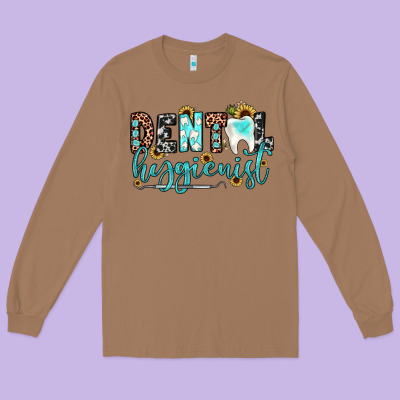 Dental Hygienist Long Sleeve Tee Designed By Jahusdesignshop