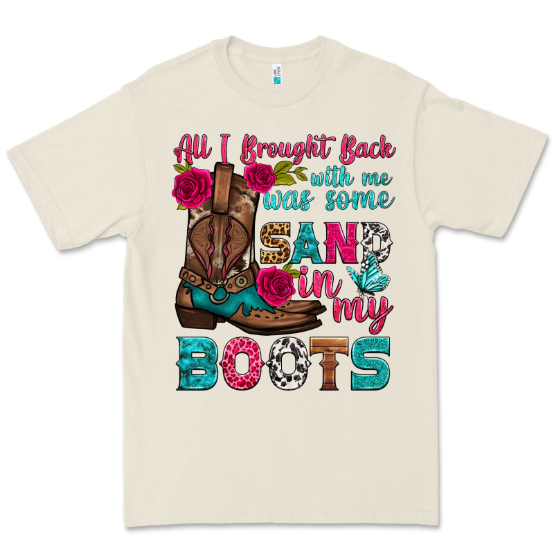 All I Brought Back With Me Was Some Sand In My Boots Premium Tee by HRA Design Shop | Teevron