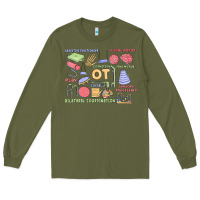 Army Green biliteral coordintiom Long Sleeve Tee - MaliasSmallBusiness