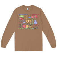 Toasted Coconut biliteral coordintiom Long Sleeve Tee - MaliasSmallBusiness