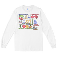 White biliteral coordintiom Long Sleeve Tee - MaliasSmallBusiness