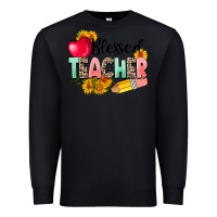 Black blessed teacher Premium Sweatshirt - NancyCooperArtShop