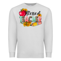 Dove Grey blessed teacher Premium Sweatshirt - NancyCooperArtShop