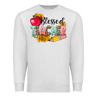 Oatmeal Heather blessed teacher Premium Sweatshirt - NancyCooperArtShop