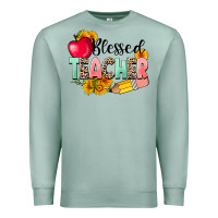 Seafoam blessed teacher Premium Sweatshirt - NancyCooperArtShop