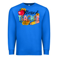 True Royal blessed teacher Premium Sweatshirt - NancyCooperArtShop