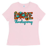 Bubblegum Pink love thanksgiving Ladies Tee - JahusDesignShop