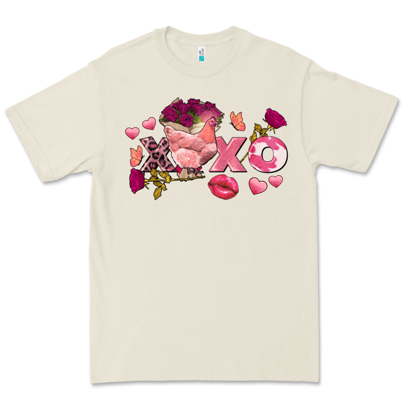 Chicken Valentine's Day Xoxo Premium Tee by FaDigitalArtStudio | Teevron