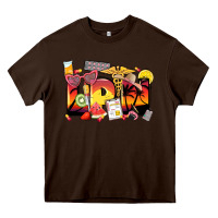 Chocolate Brown summer lpn Heavy Core Tee - Zillion Design Studio