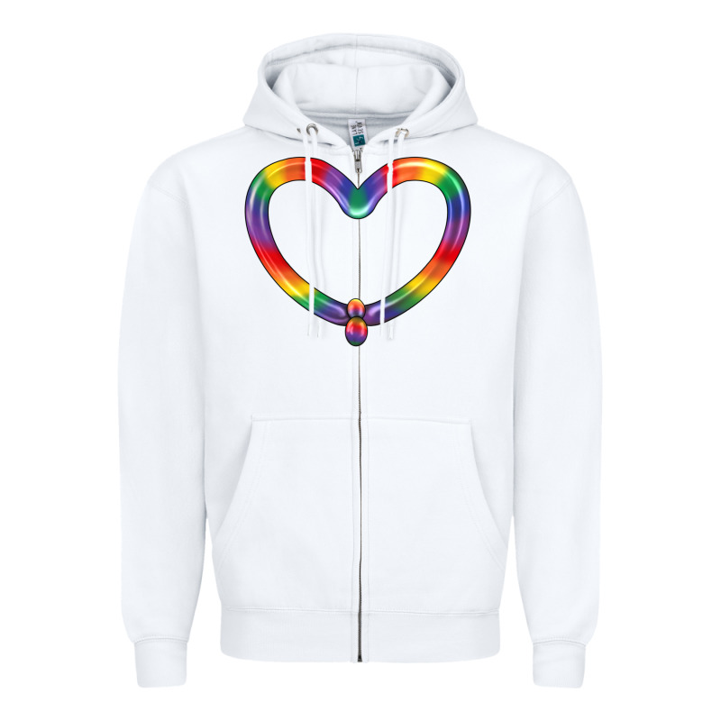 Lgbtq Heart Balloon Zipper Hoodie by BundleAndBundleShop | Teevron