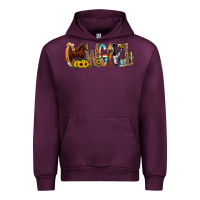 Mauve Wine Cowgirl Horse Min Urban Hoodie - CowCowDesign