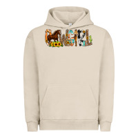 Pigment French Oak Cowgirl Horse Min Urban Hoodie - CowCowDesign