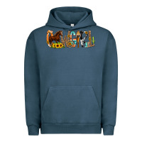 Pigment Midnight Navy Cowgirl Horse Min Urban Hoodie - CowCowDesign