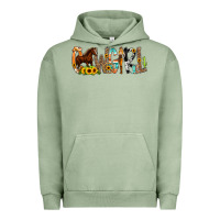 Pigment Oil Green Cowgirl Horse Min Urban Hoodie - CowCowDesign