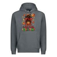 Rock santa's favorite assistant afro messy bun Premium Hoodie - texasbilliewilder