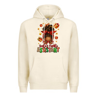Tofu santa's favorite assistant afro messy bun Premium Hoodie - texasbilliewilder