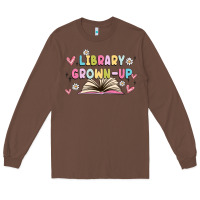 Chestnut library grown up Long Sleeve Tee - MaliasSmallBusiness