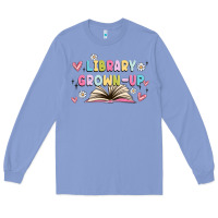 Colony Blue library grown up Long Sleeve Tee - MaliasSmallBusiness